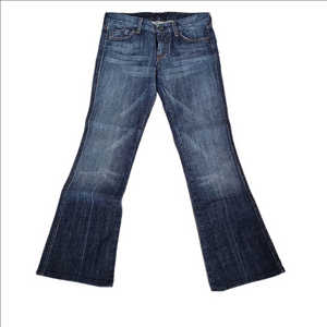 7 For All Mankind Women's Boot Cut Jeans - Dark Blue